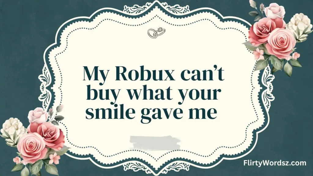 Funny & Witty Roblox Pickup Lines