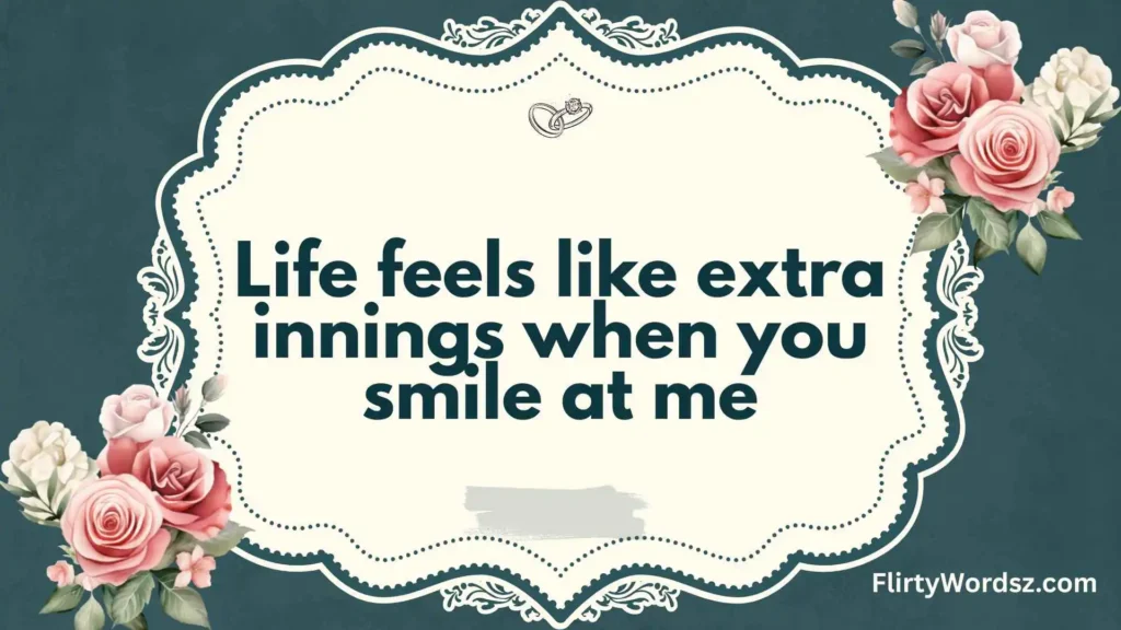Home Run Softball Pickup Lines