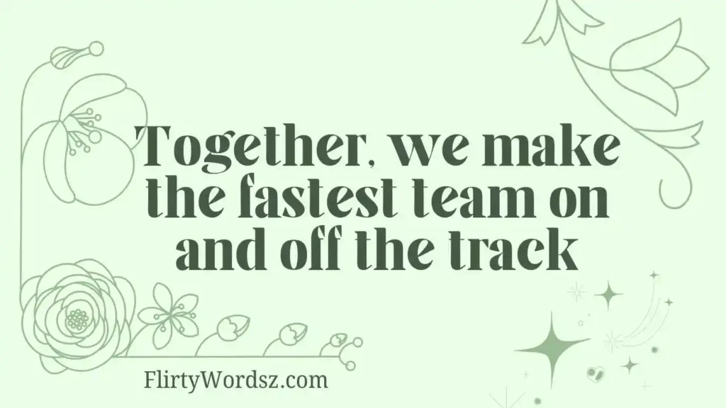 Relay-Themed Track Pickup Lines