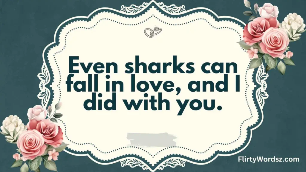 Romantic & Sweet Shark Pickup Lines