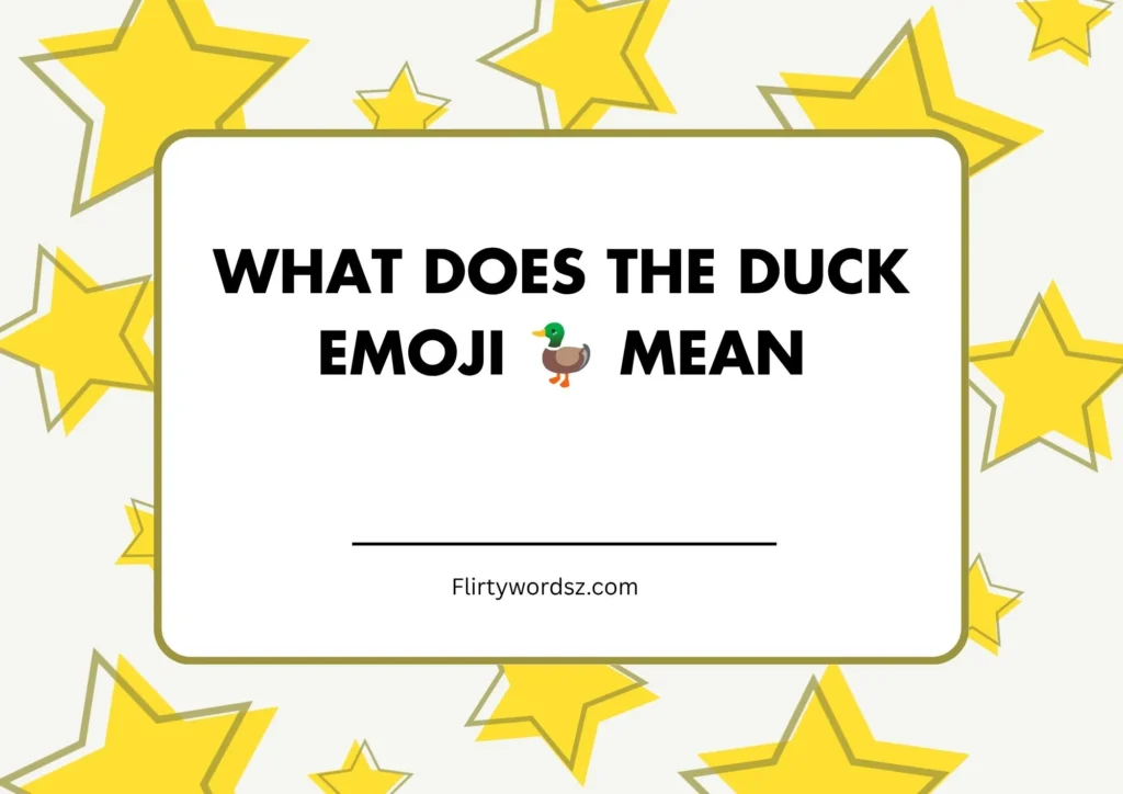 What Does the Duck Emoji 🦆 Mean