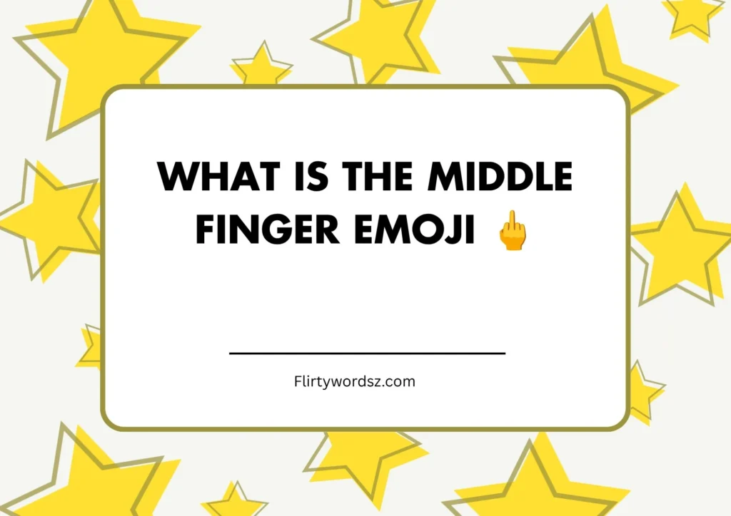 What Is the Middle Finger Emoji 🖕