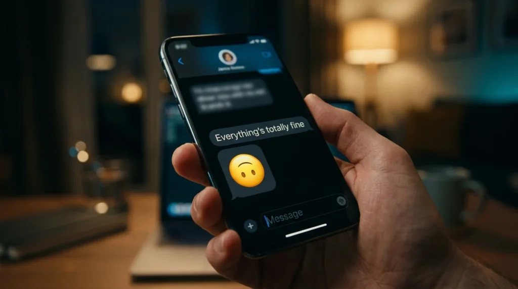 Emoji Upside Down Smiley Meaning in Text Messages
