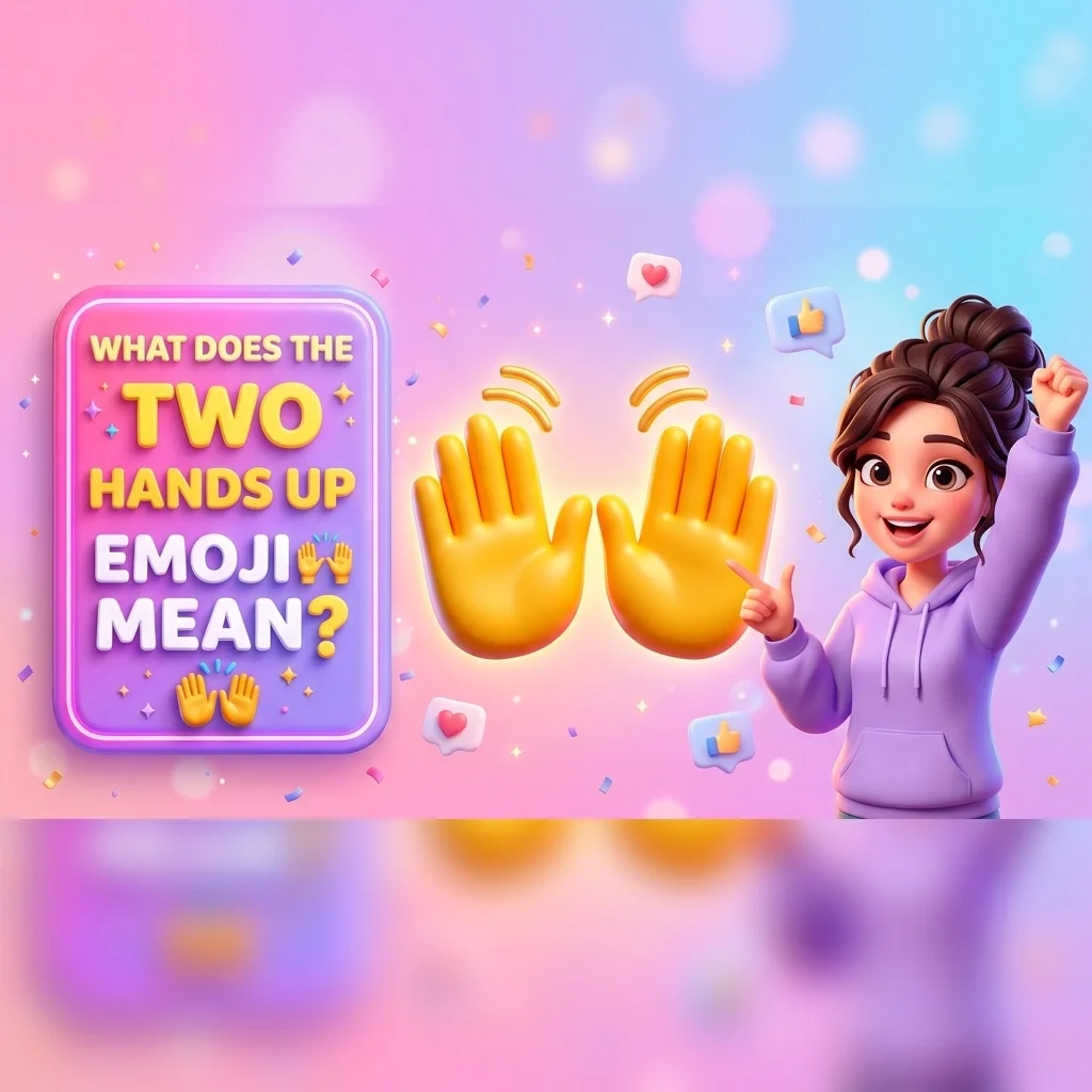 What Does the Two Hands Up Emoji 🙌 Mean